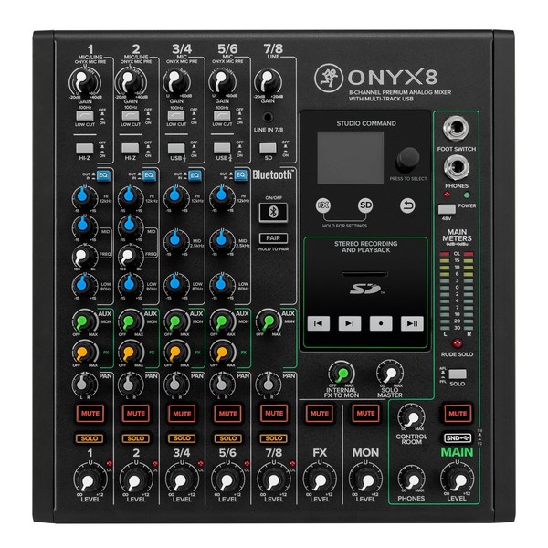 Mackie ONYX 8 8-Channel Analog Mixer with Multi-Track USB at 
