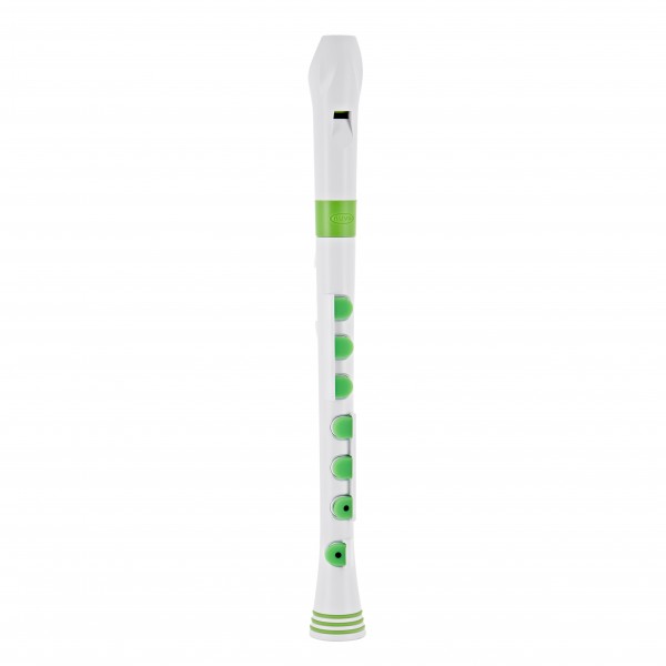 Nuvo Recorder+ with Hard Case, White and Green