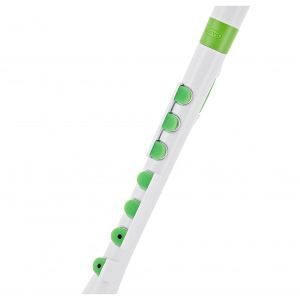 Nuvo Recorder+ with Hard Case, White and Green