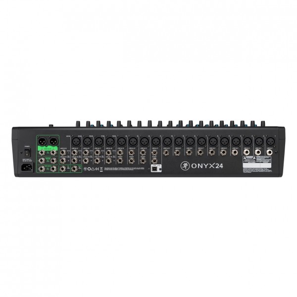 Mackie ONYX24 24-Channel Analog Mixer with Multi-Track USB - Rear