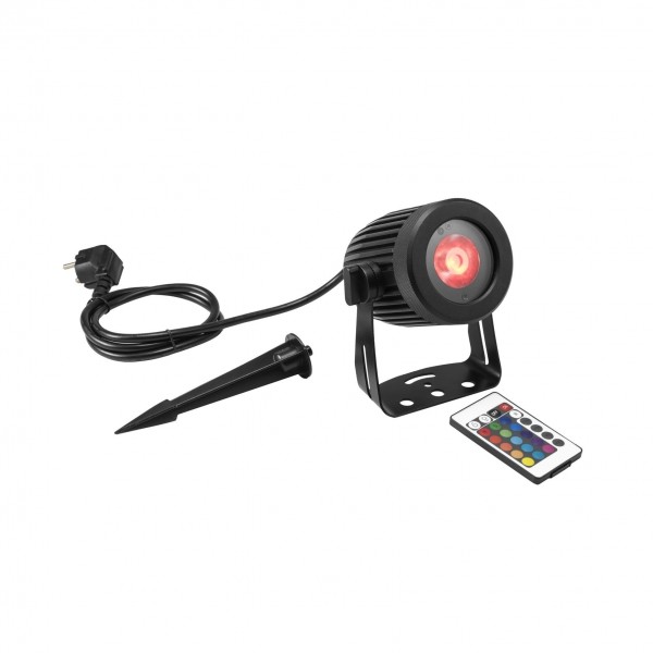 EUROLITE LED IP Spot-15W RGBW Outdoor Spot with Stake - All