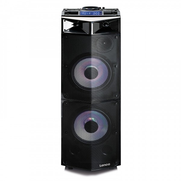 Lenco PMX-300 Party Speaker with Mixer and Bluetooth - Front