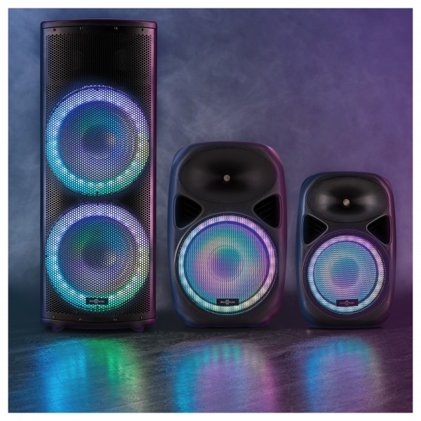 Galaxy 12" Active Light Up Speaker by Gear4music