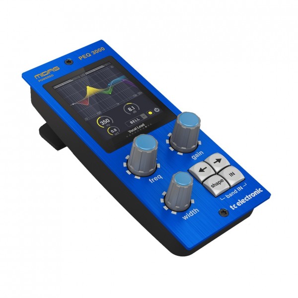 TC Electronic PEQ 3000-DT Parametric Channel EQ Plug-In and Interface - Side View 2