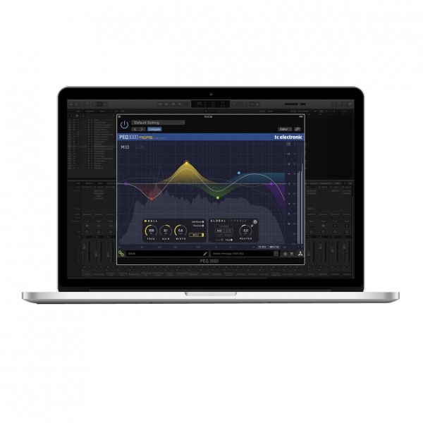 TC Electronic PEQ 3000-DT Parametric Channel EQ Plug-In (Please note that no Macbook is included)
