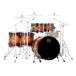 Mapex Saturn Evo Birch/Walnut 22'' 4pc Shell Pack, Exotic Sunburst