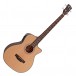 Electro Acoustic Bass Guitar by Gear4music, Natural