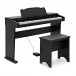 JDP-1 Junior pianino cyfrowe marki Gear4music, kolor czarny matowy