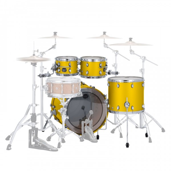 Mapex Saturn Evolution Maple/Walnut 22" 4pc Shell Pack, Tuscan Yellow - Back