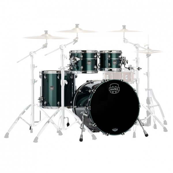 Mapex Saturn Evolution Birch/Walnut 22'' 4pc, Brunswick Green