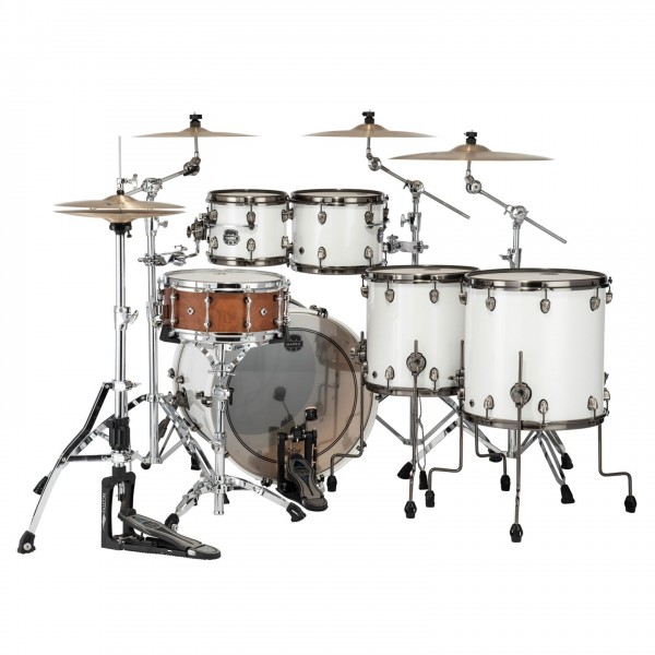 Mapex Saturn Evolution Maple/Walnut 22" 5pc Shell Pack, Polar White - Back