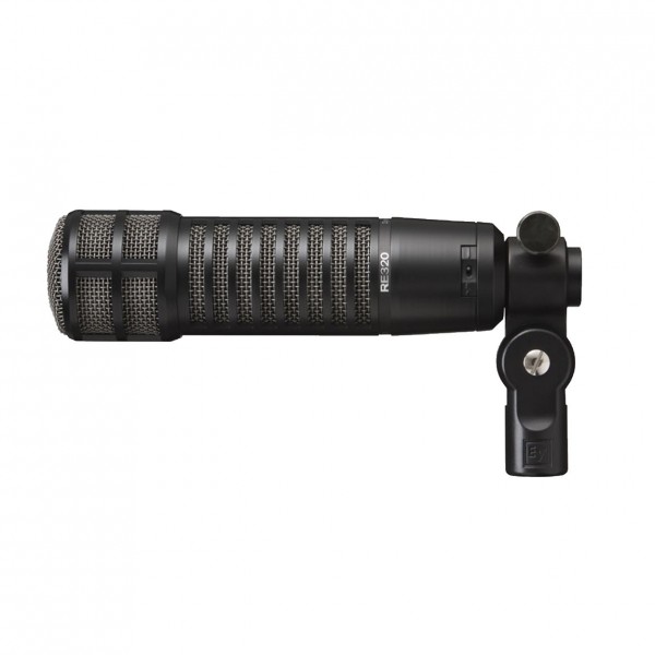 Electro-Voice RE320 Mic - Side View 