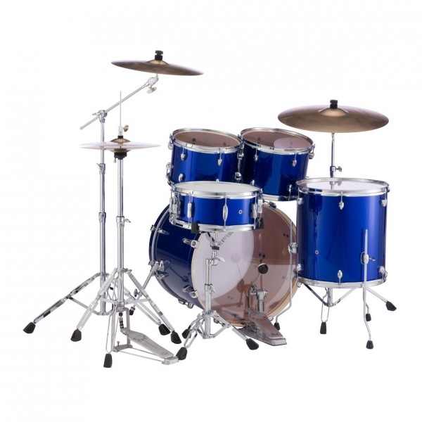 Pearl Export EXX 22" Am Fusion Drum Kit, High Voltage Blue - Back