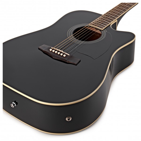 Ibanez PF15ECE Electro Acoustic, Black at Gear4music