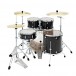 Pearl Export EXX 22'' Rock Drum Kit, Jet Black - Back