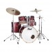 Pearl Export EXX 22'' Rock Drum Kit, Black Cherry Glitter