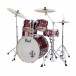 Pearl Export EXX 22'' Rock Drum Kit, Black Cherry Glitter - Alternate Angle