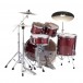 Pearl Export EXX 22'' Rock Drum Kit, Black Cherry Glitter - Back