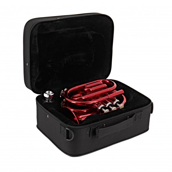 Stagg TR247S Pocket Trumpet, Red