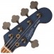 Squier FSR Contemporary Active Jazz Bass HH V, Midnight Satin - Front of Headstock View