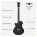 New Jersey Left Handed Electric Guitar by Gear4music, Black