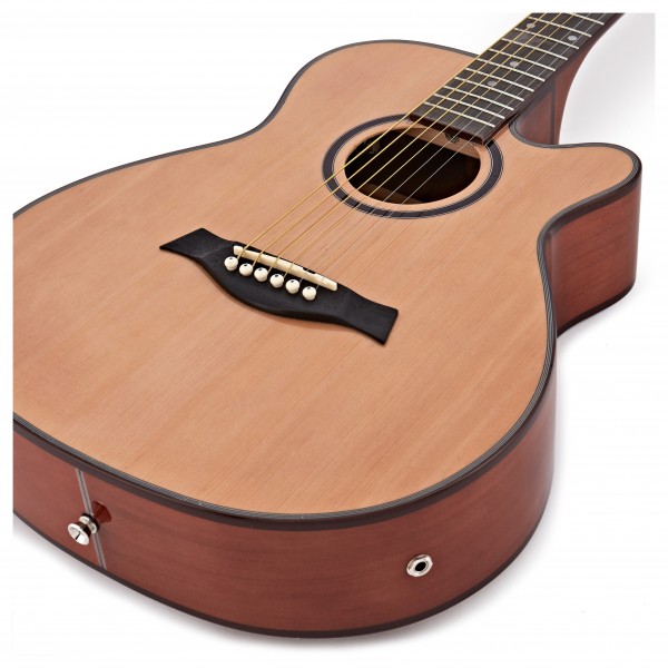 3/4 Single Cutaway Electro Acoustic Guitar by Gear4music