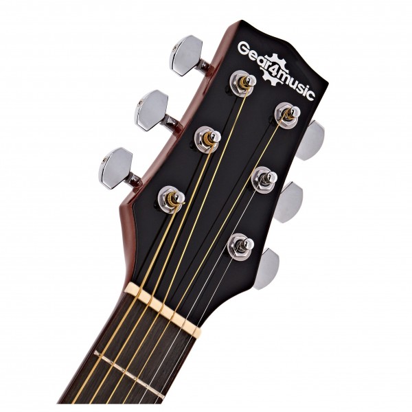 3/4 Single Cutaway Electro Acoustic Guitar by Gear4music