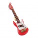 Agifty Miniature Electric Guitar Pin with Gift Box, Red