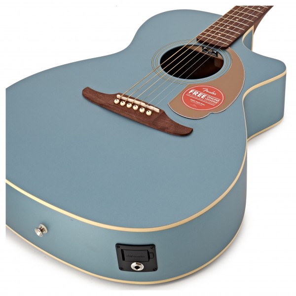 Fender Newporter Player Electro Acoustic, Ice Blue Satin