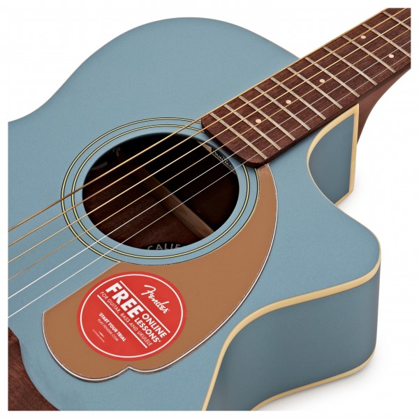 Fender Newporter Player Electro Acoustic, Ice Blue Satin at Gear4music