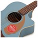 Fender Newporter Player Electro Acoustic, Ice Blue Satin