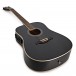 Dreadnought Electro Acoustic Guitar + 15W Amp Pack, Black