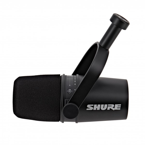 Shure MV7 USB/XLR Podcast Microphone, Black at Gear4music