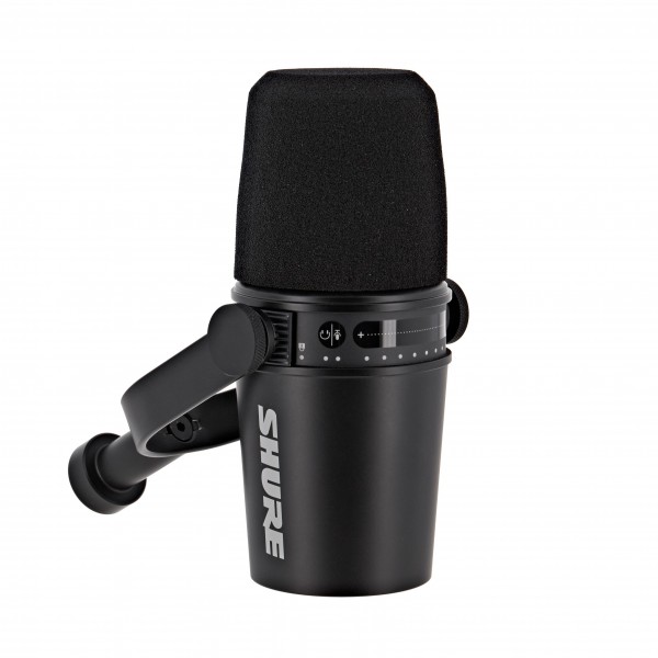 Shure MV7 USB/XLR Podcast Microphone, Black at Gear4music