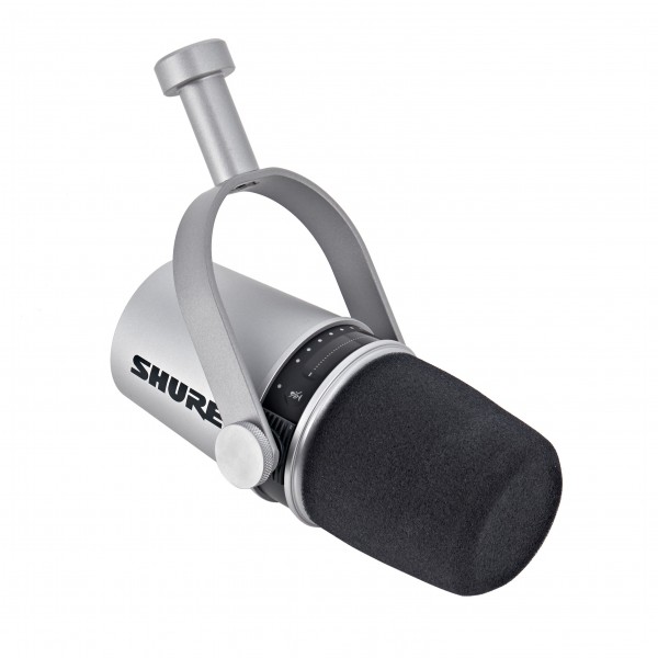 Shure MV7 Podcast Microphone, Silver