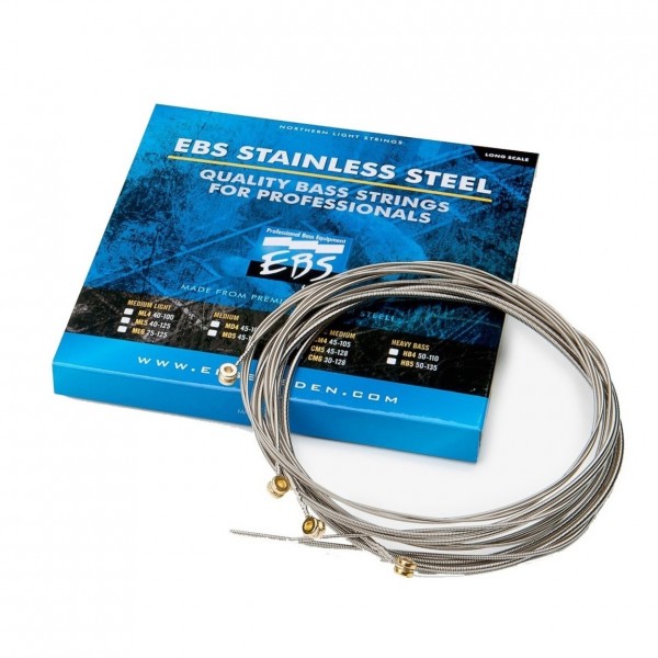 EBS SS-HB4 Stainless Steel Bass Strings, 50-110