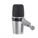 Shure MV7 Podcast Microphone, Silver with Studio Arm