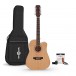 Dreadnought 12 String Acoustic Guitar, Natural + Accessory Pack