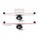 Gibraltar Electronics Mounting Arms & Clamps, Pair dimensions