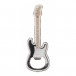 Agifty Bottle Opener with Magnet, Electric Guitar, Black - Front