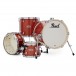 Pearl Midtown 4pc Compact Shell Pack w/Free Bag Set, Orange Crush