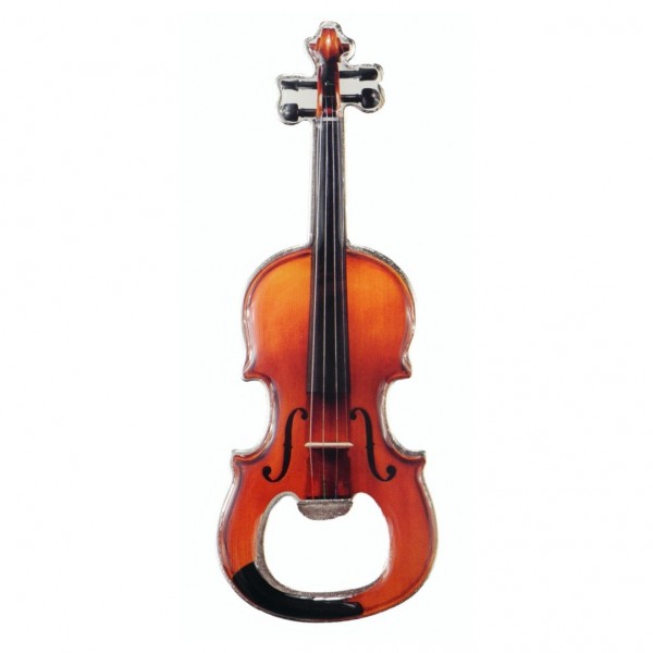 Agifty Bottle Opener with Magnet, Violin - Front