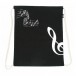 Agifty Drawstring Bag, G-Clef - Front