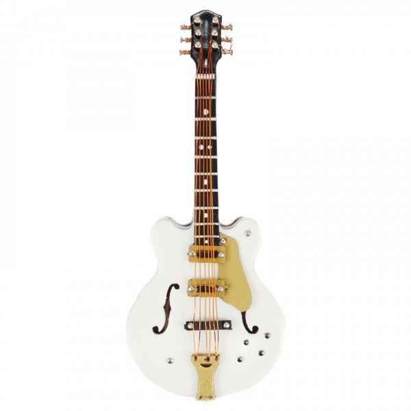 Agifty Electric Guitar Magnet, White - Main
