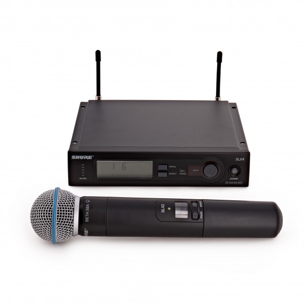 Shure SLX24UK/B58-S6 Handheld Wireless Microphone System - Full Package