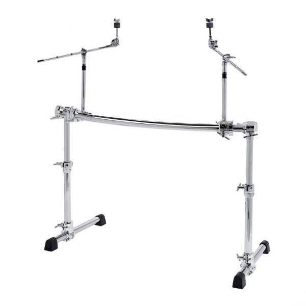 Gibraltar Chrome Series Height-Adjust Curved Rack w/ 2 Cymbal Booms