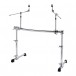 Gibraltar Chrome Series Height-Adjust Curved Rack w/ 2 Cymbal Booms