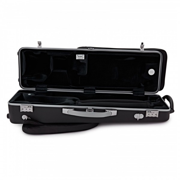 BAM 3026XL Hightech Bass Clarinet Case, Black Panther, Open