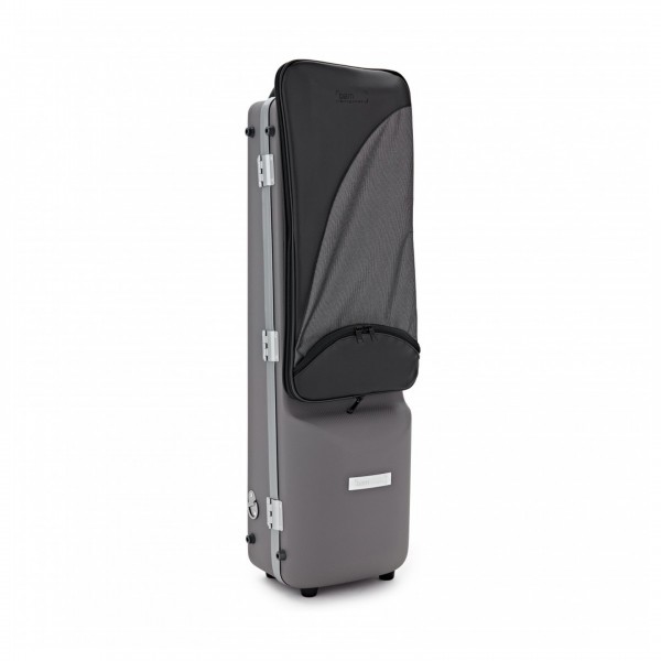 BAM 3026XL Hightech Bass Clarinet Case, Grey Panther, Side
