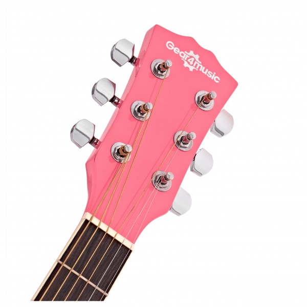 Single Cutaway Electro Acoustic Guitar + 15W Amp Pack, Pink